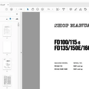 KOMATSU FD100/115-6FD/135/150E/160E-6 SHOP MANUAL - PDF DOWNLOAD