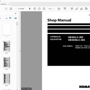 KOMATSU HB365LC-3E0 HB365NLC-3E0 HYDRAULIC EXCAVATOR SHOP MANUAL UENBM00641 - PDF DOWNLOAD