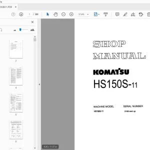 KOMATSU HS150S-11 SHOP MANUAL SEBMW00801 - PDF DOWNLOAD