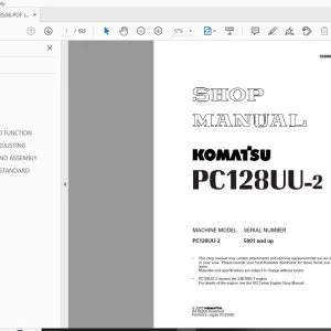 KOMATSU PC128UU-2 SHOP MANUAL SEBM018506 - PDF DOWNLOAD