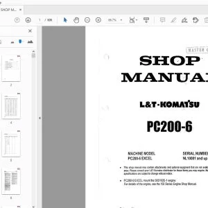 KOMATSU PC200-6 SHOP MANUAL - PDF DOWNLOAD