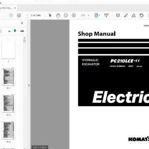 KOMATSU PC210LCE-1 HYDRAULIC EXCAVATOR SHOP MANUAL SEN06970-02 - PDF DOWNLOAD