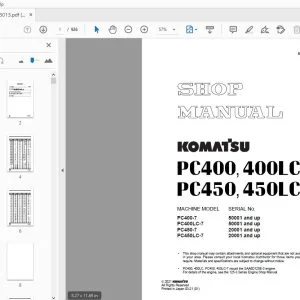 KOMATSU PC400, 400LC-7 PC450,450LC-7 SHOP MANUAL SEBM033013 - PDF DOWNLOAD