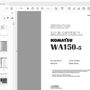 KOMATSU WA150-5 SHOP MANUAL VEBM934100 - PDF DOWNLOAD