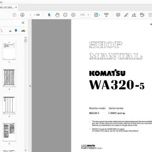 KOMATSU WA320-5 SHOP MANUAL SEBM0346-09 - PDF DOWNLOAD