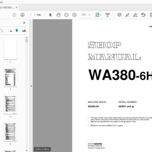 KOMATSU WA380-6H SHOP MANUAL VEBM440100 - PDF DOWNLOAD