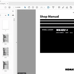 KOMATSU WA480-8 WHEEL LOADER SHOP MANUAL SEN06663-09 - PDF DOWNLOAD