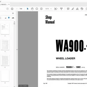 KOMATSU WA900-1 WHEEL LOADER SHOP MANUAL SEBM008002 - PDF DOWNLOAD