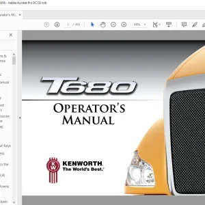 Kenworth Truck T680 OPERATOR'S MANUAL  - PDF DOWNLOAD