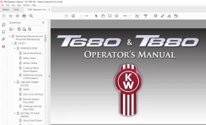 Kenworth Truck T680&T880 OPERATOR'S MANUAL - PDF DOWNLOAD