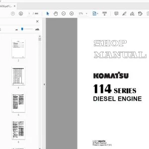 Komatsu 114 Series Diesel Engine Shop Manual SEBM024608 - PDF DOWNLOAD