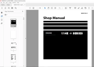 Komatsu 114E-3 Series Shop Manual SEN00169-21 PDF