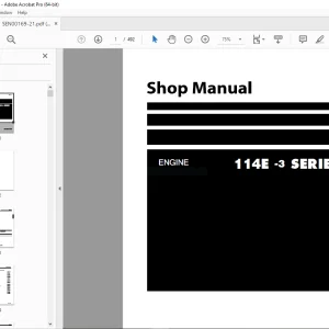 Komatsu 114E-3 Series Shop Manual SEN00169-21 PDF