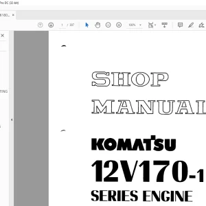 Komatsu 12V170-1 SERIES ENGINE Service Manual SEBE61800105 - PDF DOWNLOAD