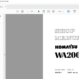 Komatsu 200-1 Shop Manual SEBM0418C102 -PDF DOWNLOAD
