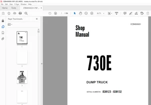 Komatsu 730E DUMP TRUCK Shop Manual CEBM006001 PDF