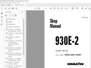 Komatsu 930E-2 Dump Truck Shop Manual CEBM012201 - PDF DOWNLOAD