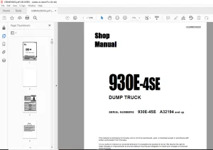 Komatsu 730E DUMP TRUCK Shop Manual CEBM026501 PDF