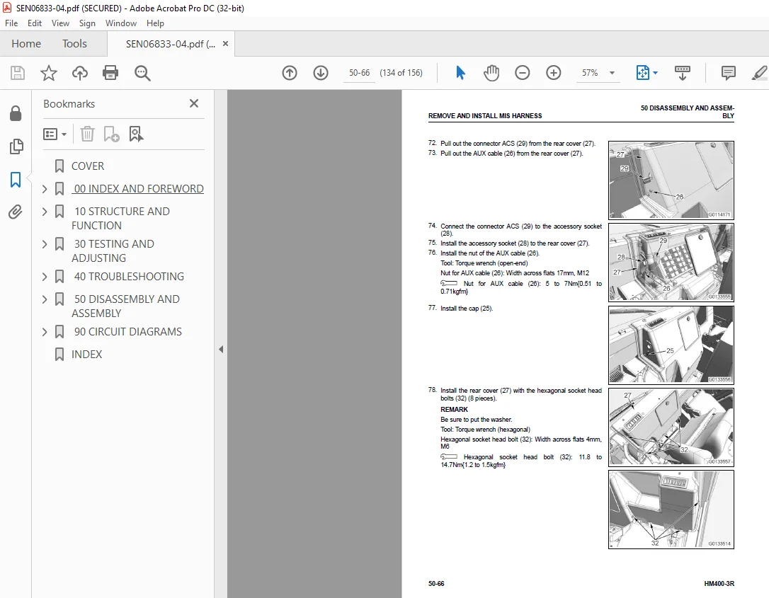 Komatsu ARTICULATED DUMP TRUCK HM400-3R Shop Manual SEN06833-04 - PDF DOWNLOAD - Image 4