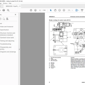 Komatsu DUMP TRUCK HD465-7R HD605-7R Shop Manual SEN02283-16 - PDF