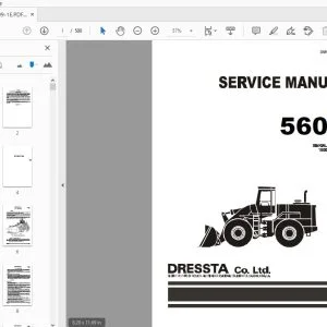 Komatsu Dressta 560C Wheel Loader Service Manual - PDF DOWNLOAD