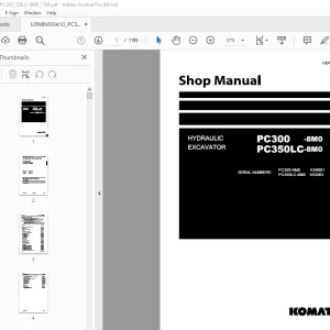 Komatsu PC300-8M0 PC350LC-8M0 Hydraulic Excavator Shop Manual PDF