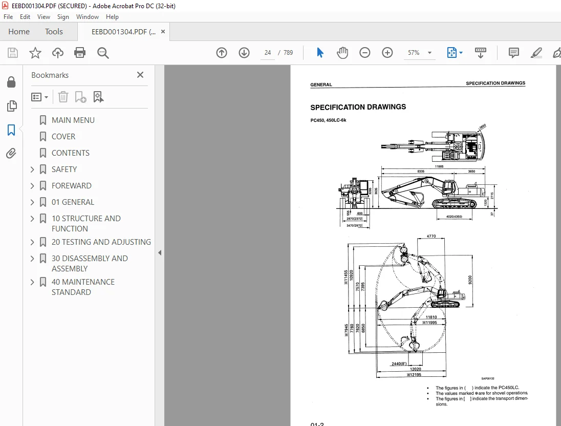 Komatsu PC450 450LC-6K Shop Manual EEBM001304 - PDF DOWNLOAD - Image 3