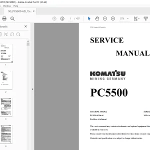 Komatsu PC5500 Service Manual - PDF DOWNLOAD