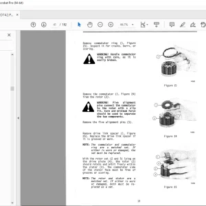 Komatsu VOS 2-42A VOS T2-42A Spindle &Yoke Assembly Shop Manual PDF