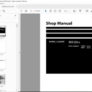 Komatsu WA320-8 Wheel Loader Shop Manual VENBM30500 PDF