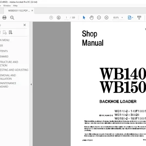 Komatsu WB140-2 WB150-2 Shop Manual WEBM001102 - PDF DOWNLOAD