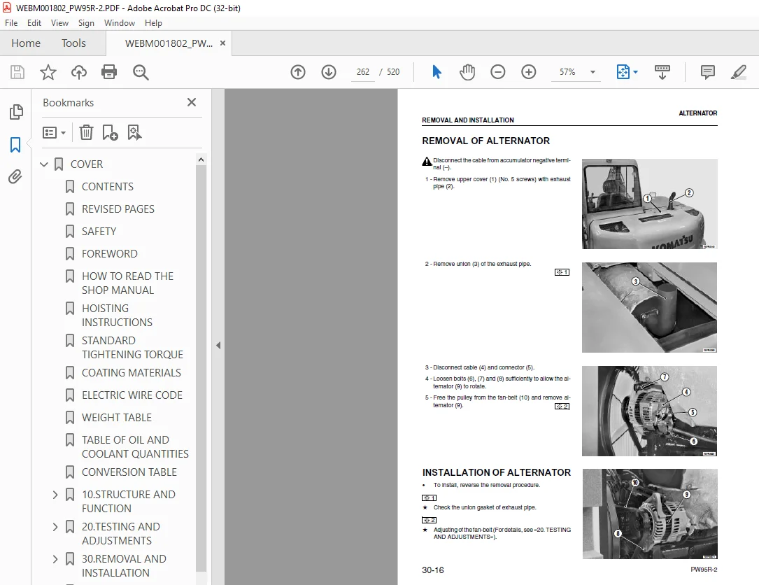Komatsu Wheeled Excavator PW95R-2 Shop Manual WEBM001802 - PDF DOWNLOAD - Image 3
