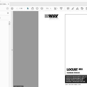 LOCUST 853 (YANMAR 4TNV94) PARTS MANUAL - PDF DOWNLOAD