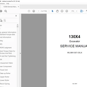 Link Belt Excavator 130X4 Service Manual WLSM1307-03LX N- PDF  DOWNLOAD