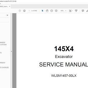 Link Belt Excavator 145X4 Service Manual WLSM1457-00LX- PDF DOWNLOAD