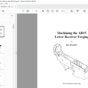 Lower Receiver Forging AR15 Machining Handbook Manual - PDF DOWNLOAD