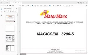 MATERMACC MAGICSEM 8200-S PARTS MANUAL - PDF DOWNLOAD