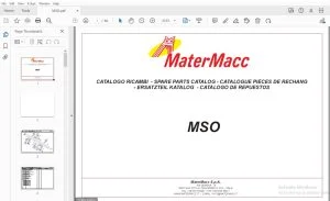 MaterMacc MSO Parts Manual - PDF DOWNLOAD