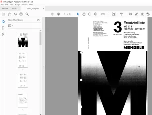 Mengele MG 27 Z SH 20 SH 22 SH 25 2-row maize attachment Parts Manual PDF