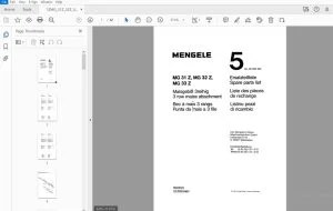 Mengele MG 31Z, MG 32 Z, MG 33 Z 3 row maize attachment Parts Manual - PDF