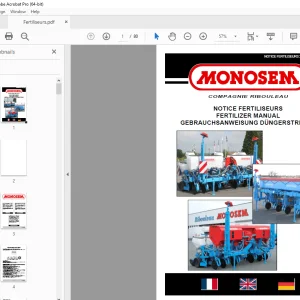 Monosem FERTILIZER User Manual - PDF DOWNLOAD