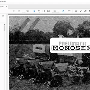 Monosem Pneumatic Assembly Adjustment & Maintenance Manual PDF