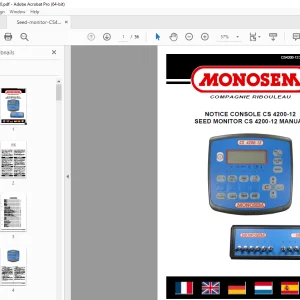 Monosem SEED MONITOR CS 4200-12 User Manual - PDF DOWNLOAD