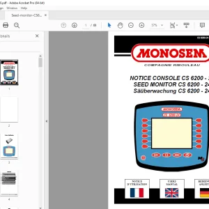 Monosem SEED MONITOR CS 6200 - 24 User Manual - PDF DOWNLOAD