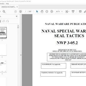 NAVAL SPECIAL WARFARE SEAL TACTICS NWP 3-05.2 Handbook Manual PDF