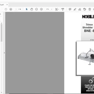 NOBILI BNE-BNE/S TRINCE PARTS MANUAL - PDF DOWNLOAD