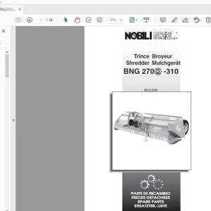NOBILI BNG 270-310 TRINCE PARTS MANUAL - PDF DOWNLOAD