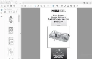 NOBILI BNU 125-140-160-195 BNG 230 Trince Parts Manual - PDF DOWNLOAD