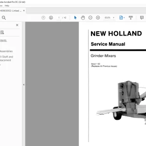 New Holland Grinder-Mixers Service Manual 40663002 - PDF DOWNLOAD