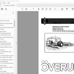 Overum COMBI JET CD4606 MD3306 Parts Manual - PDF DOWNLOAD